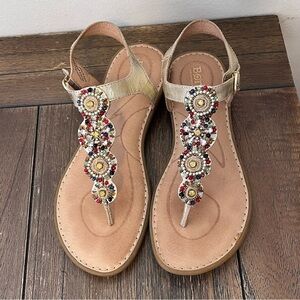 Born Gold Sandals Womens size 8